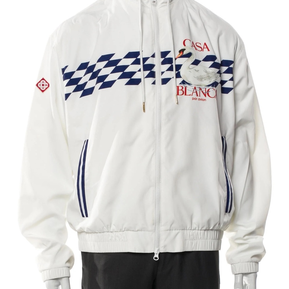 Casablanca white avión swan jacket WORN ONCE